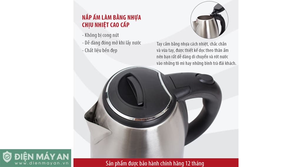 Ấm đun nước siêu tốc Sanaky SNK18NS